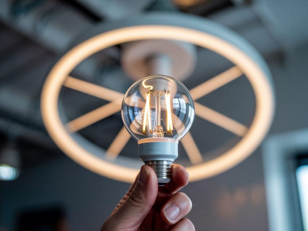 bucząca żarówka LED