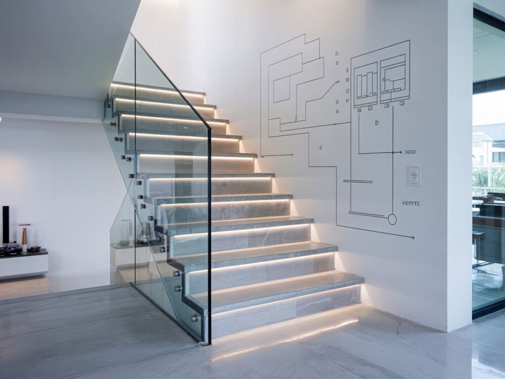 instalacja elektryczna schodów