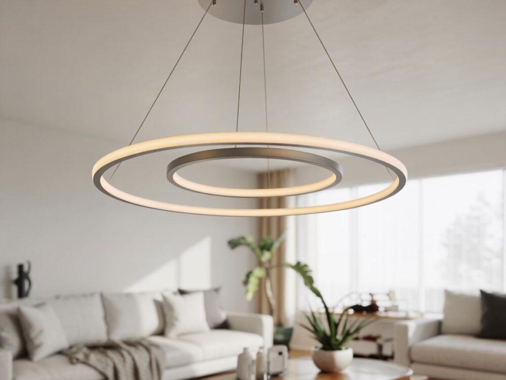 montaż żarówki w lampie sufitowej