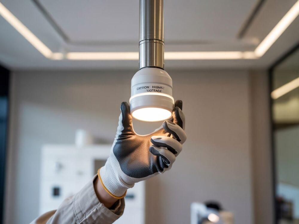 narzędzia do wymiany halogenu sufit