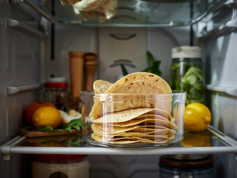 opakowanie tortilli otwarte