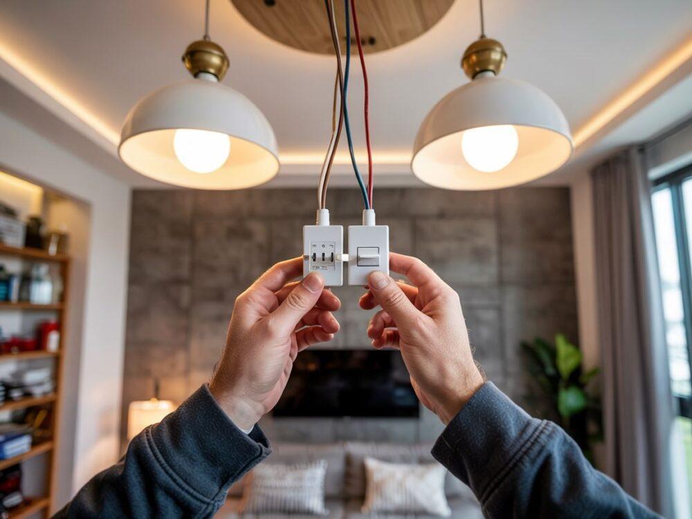 podwójny włącznik światła