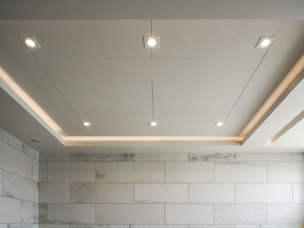 sufit podwieszany w łazience