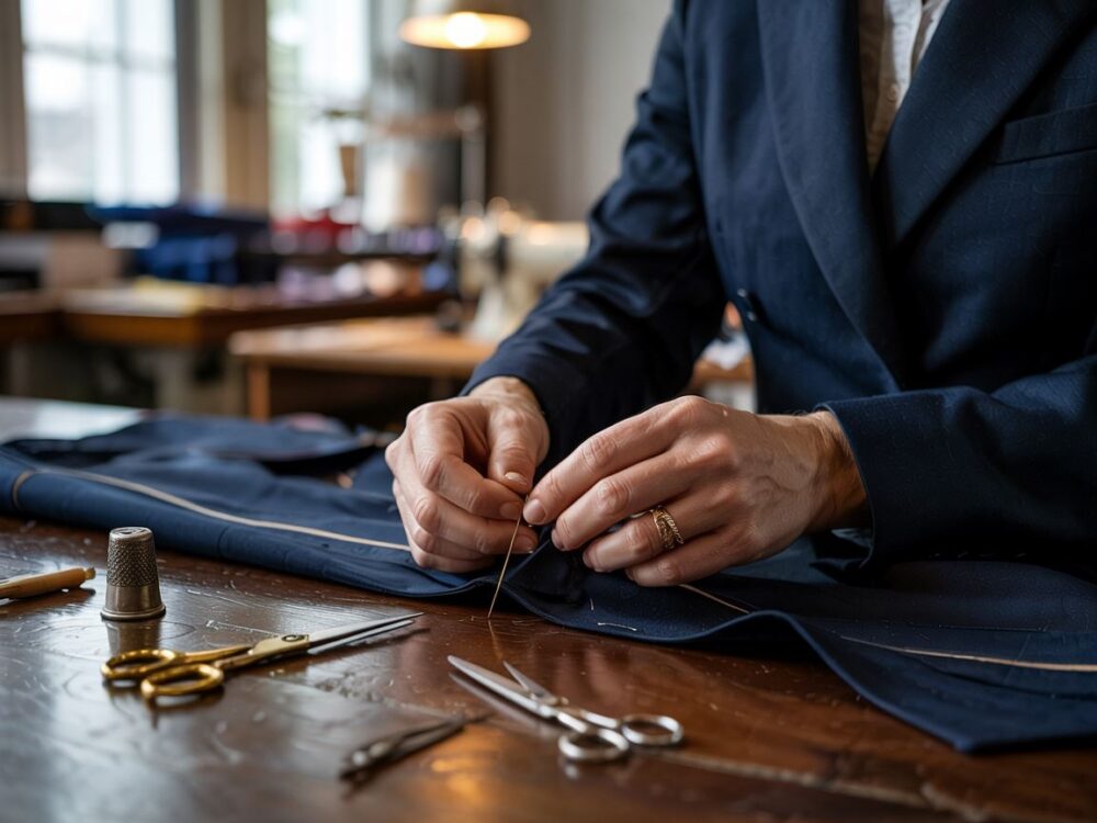 szpilki w talii marynarki