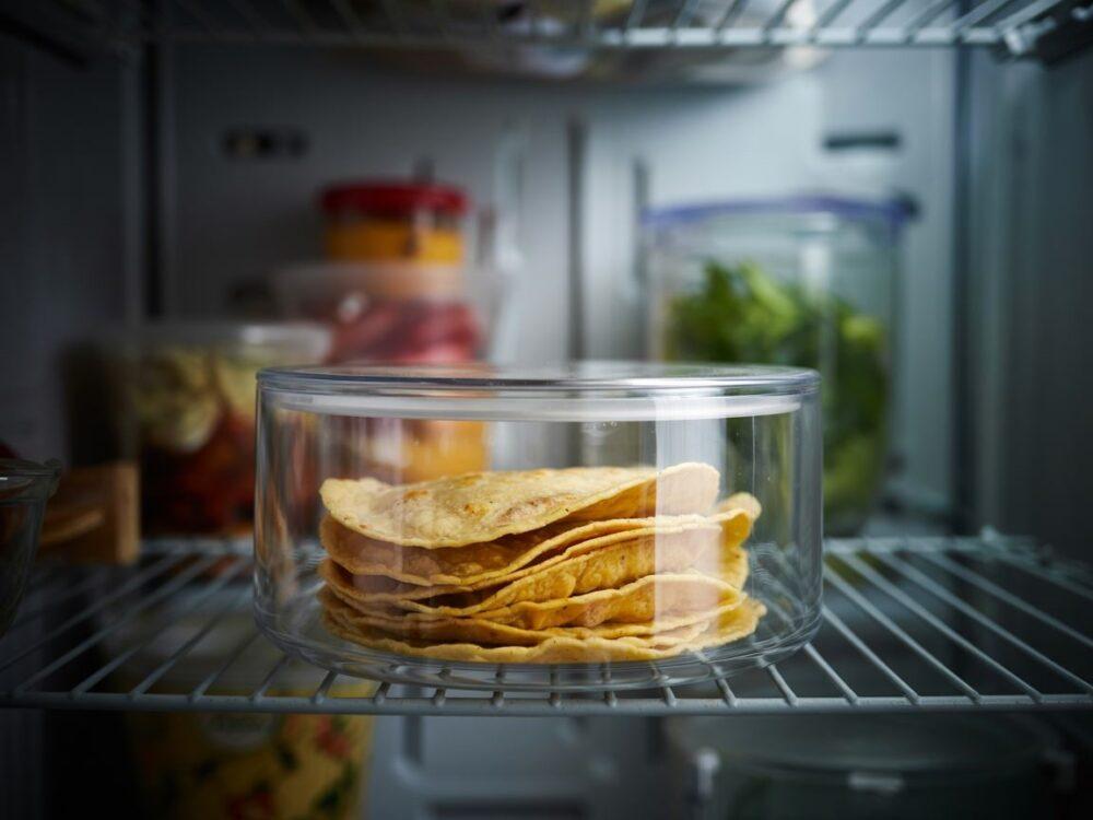 tortille w pojemniku